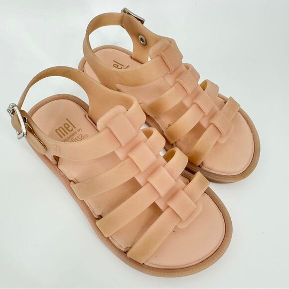 Mel Dreamed by Melissa Flox Sandals‎ Beige Size 11 - Picture 4 of 11